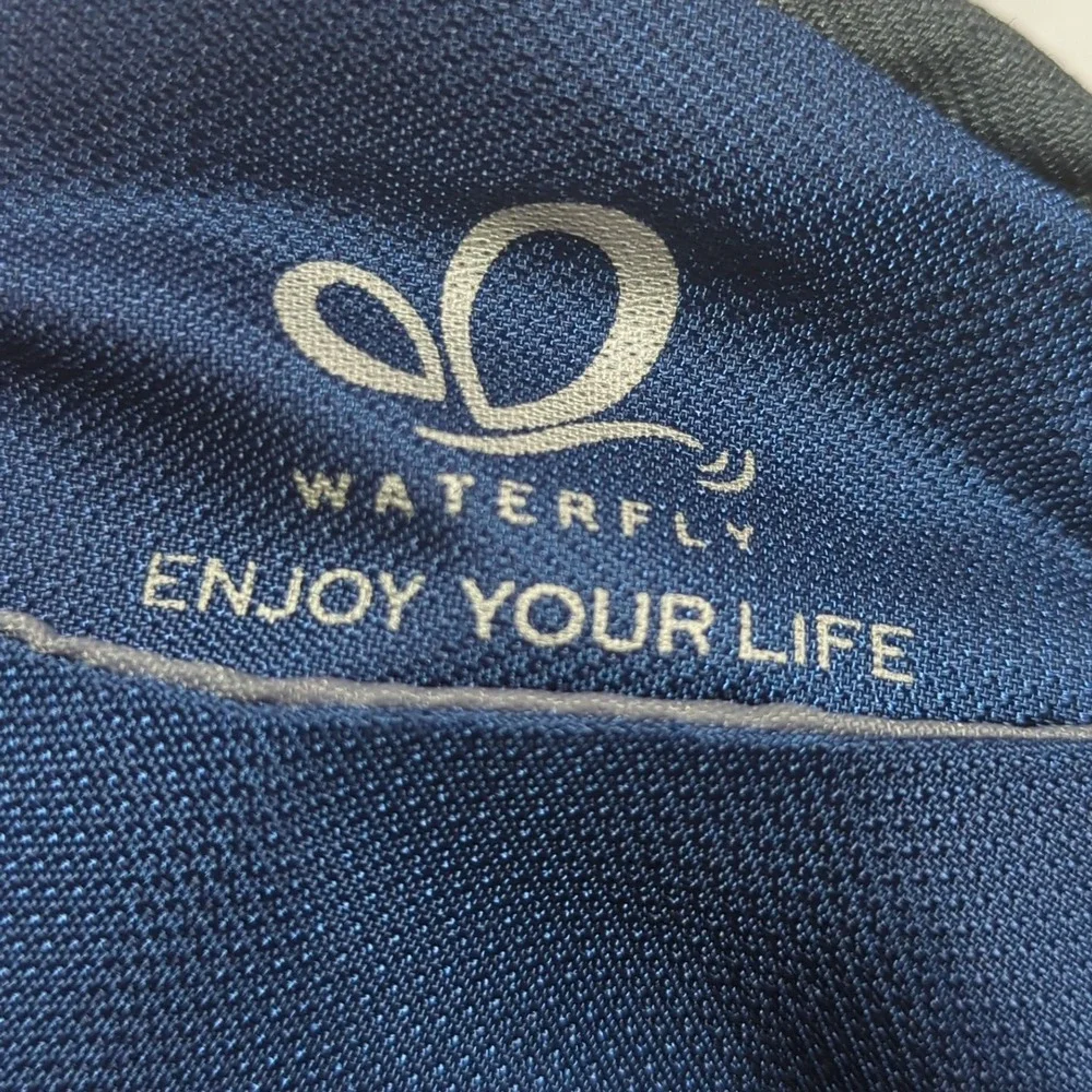 Waterfly‎ EnJoy Your LIfe Blue Fanny Pack Waist Pouch Sling Pack